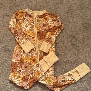 Poppy and rows boho floral print zippie 12-18 months